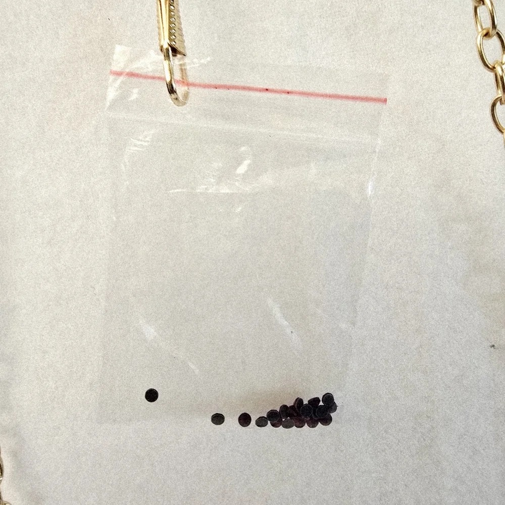Red Gem Evening Bag 2 Different Length Chains & Extra Gems NWOT Fits Cell Phone - Picture 12 of 16
